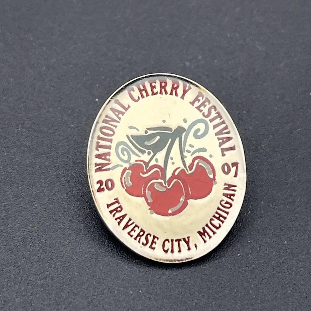 2007 National Cherry Festival Traverse City Michigan Lapel‎ Hat Pin